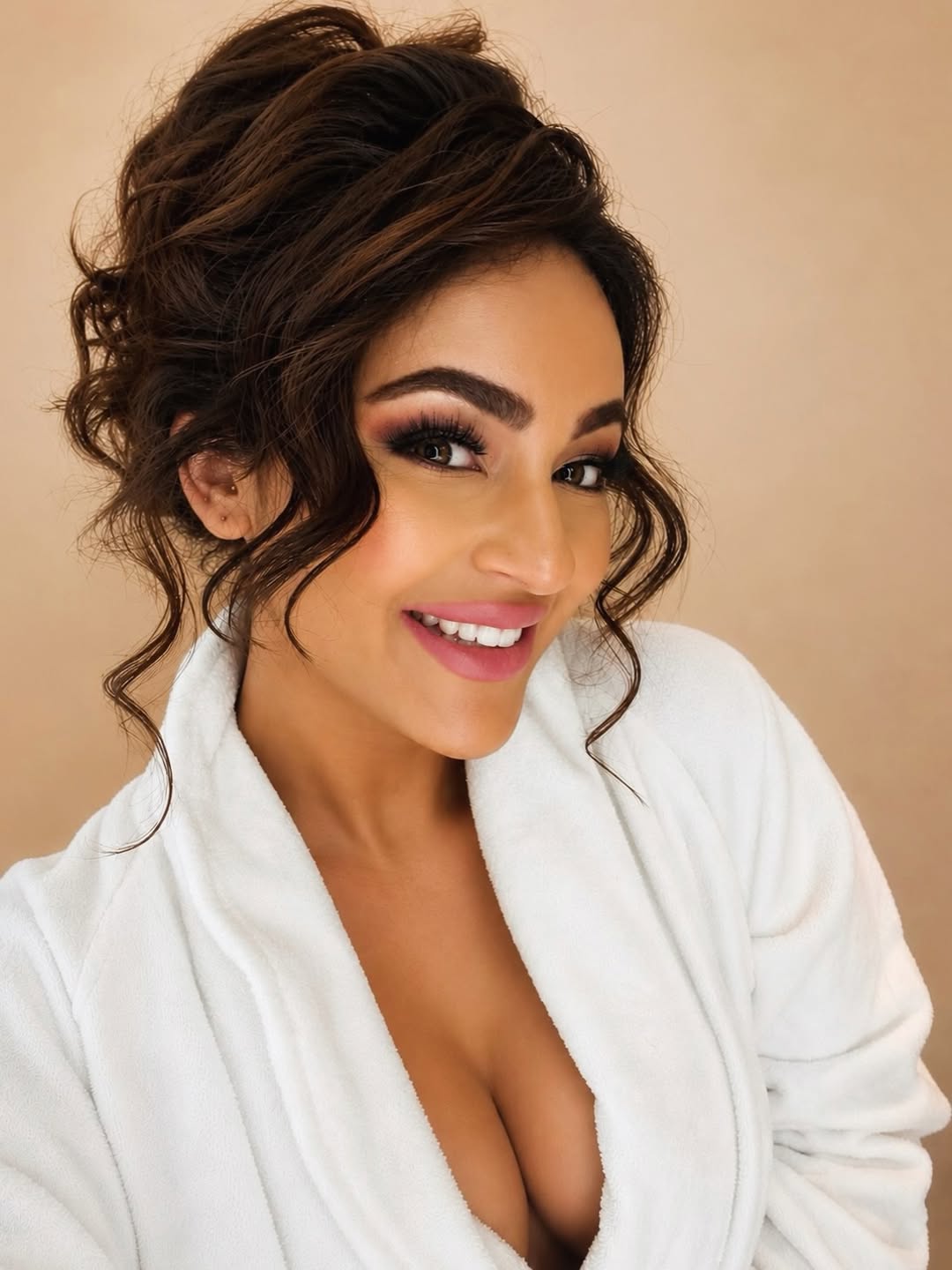 Seerat Kapoor Radiates Natural Beauty in Soft White Bathrobe Seerat Kapoor Radiates Natural Beauty in Soft White Bathrobe