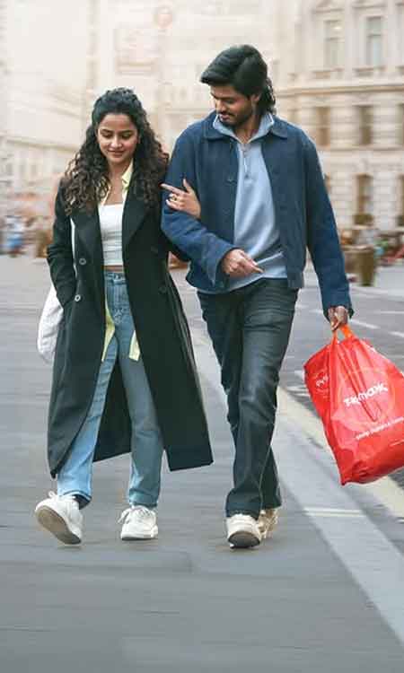 Anand Deverakonda and Vaishnavi Chaitanya Share a Sweet Street-Side Stroll