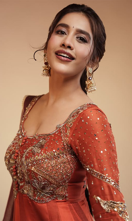 Nabha Natesh Shines in Mesmerizing Red Traditional Look