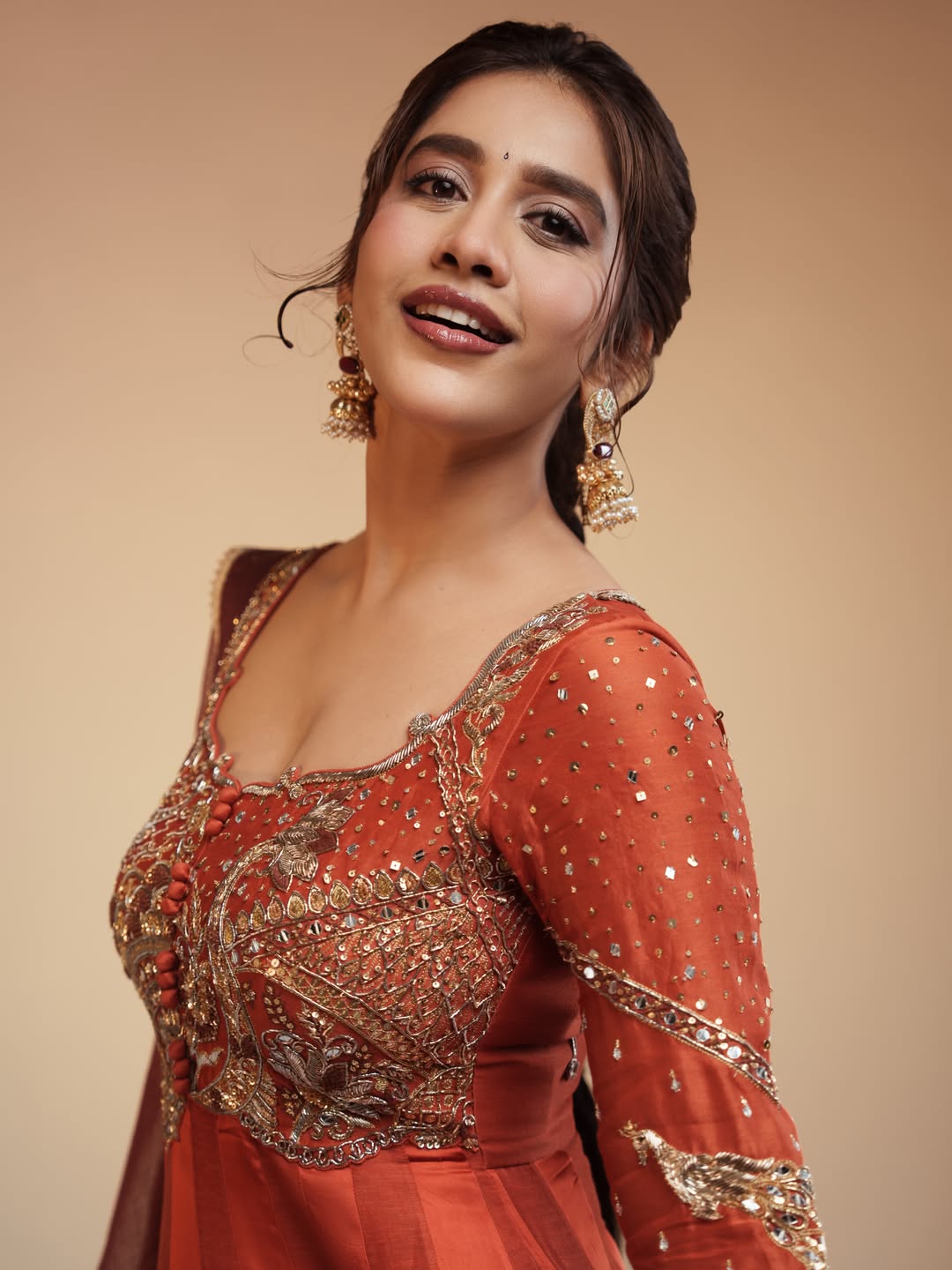 Nabha Natesh Shines in Mesmerizing Red Traditional Look