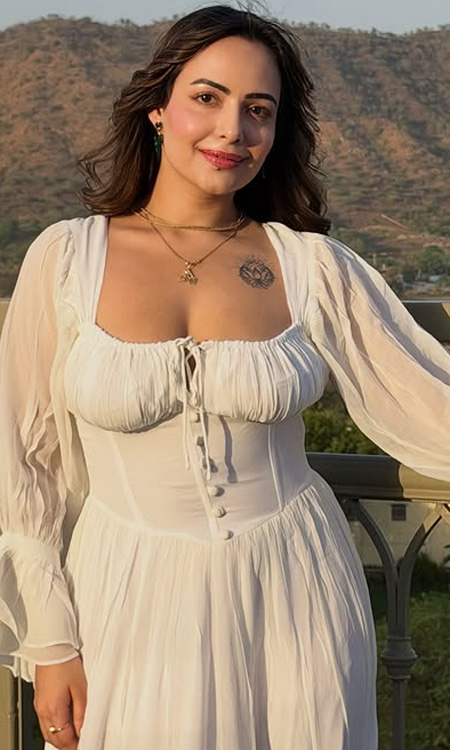 Aanchal Munjal’s Dreamy White Look at Udaipur