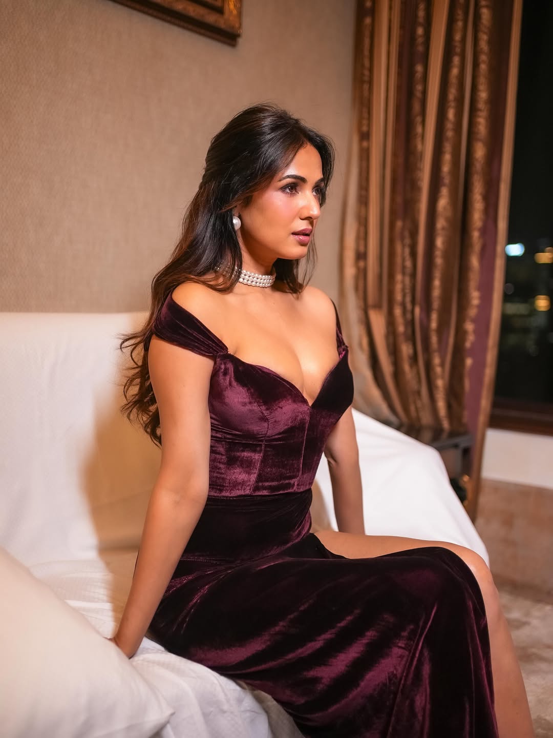 Sonal Chauhan Turns Heads in a Stunning Velvet Gown, Fans Can’t Look Away