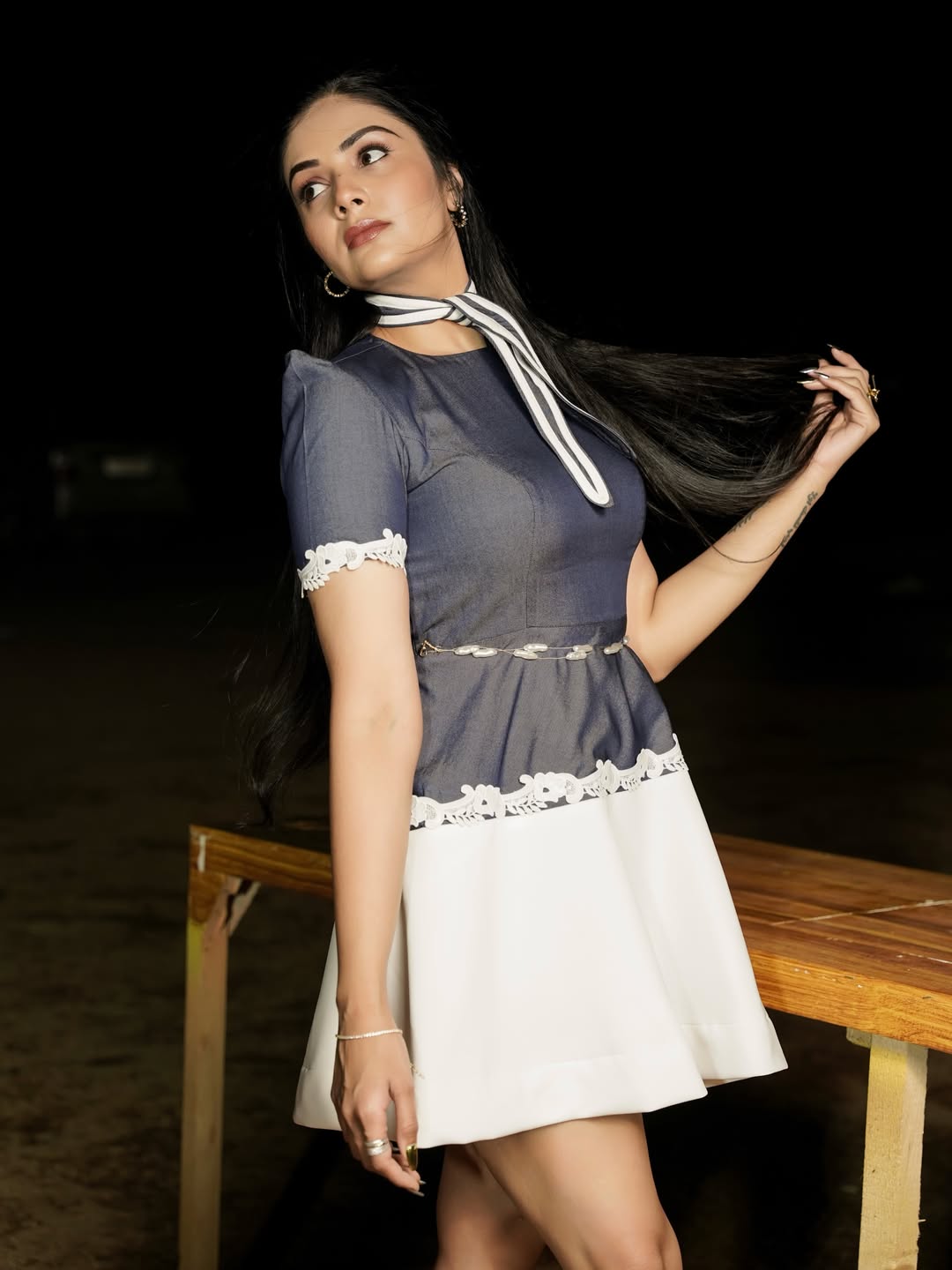 Sreemukhi Stuns in Chic Monochrome Look, Fans Cant Stop Admiring Her Style