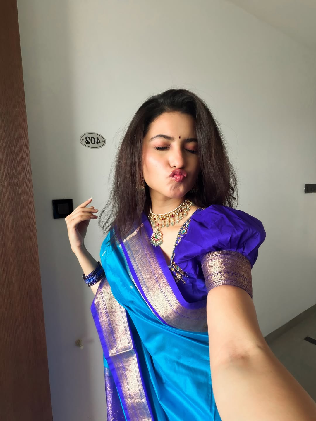Deepika Pilli Dazzles in a Vintage Pattu Saree