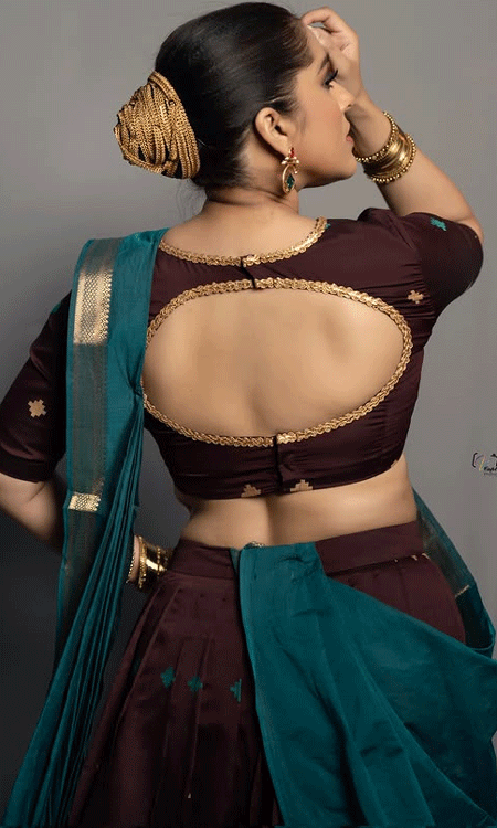 Rashmi Gautam Shows How to Rock a Traditional Half Saree