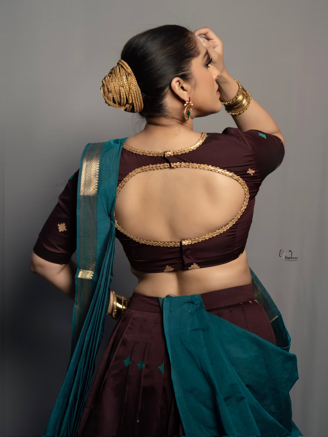 Rashmi Gautam Shows How to Rock a Traditional Half Saree