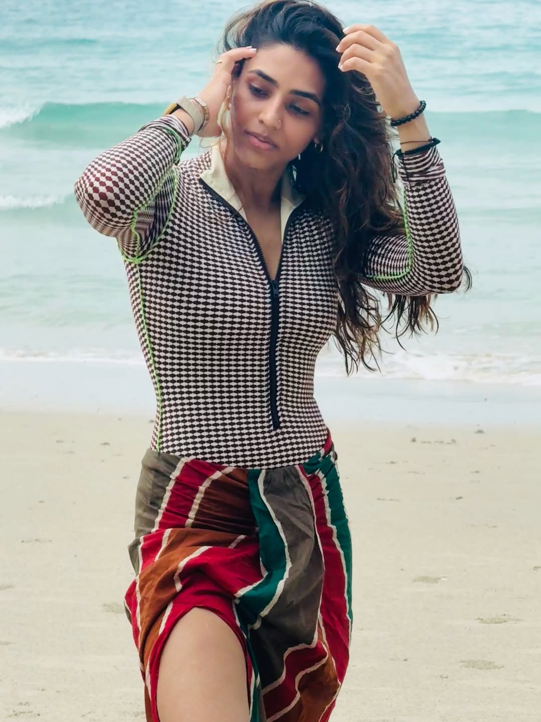 Kantara Fame Sapthaami Gowda Stuns Fans with Breezy Coastal Look