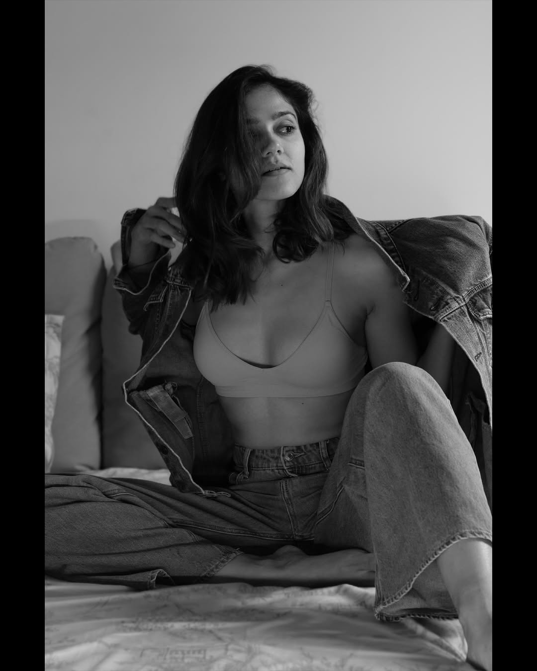 Simran Choudhary’s Denim Chic and Rising Tollywood Journey