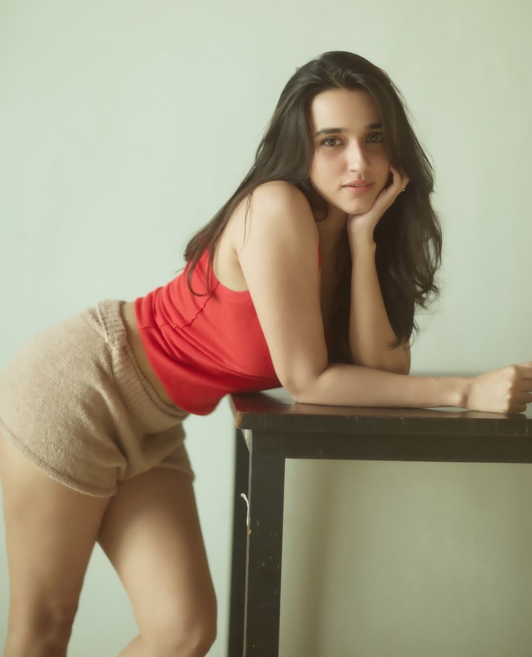 Nuveksha Turns Up the Glam Quotient in a Stunning Red Outfit