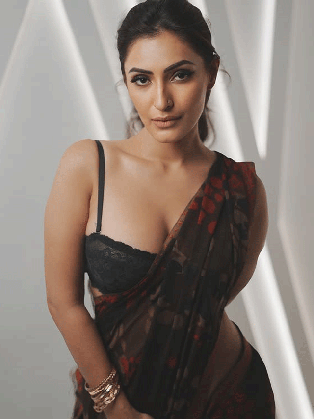 Shivangi Verma’s Sultry Saree Magic Bold and Beautiful in Red-Black Glam