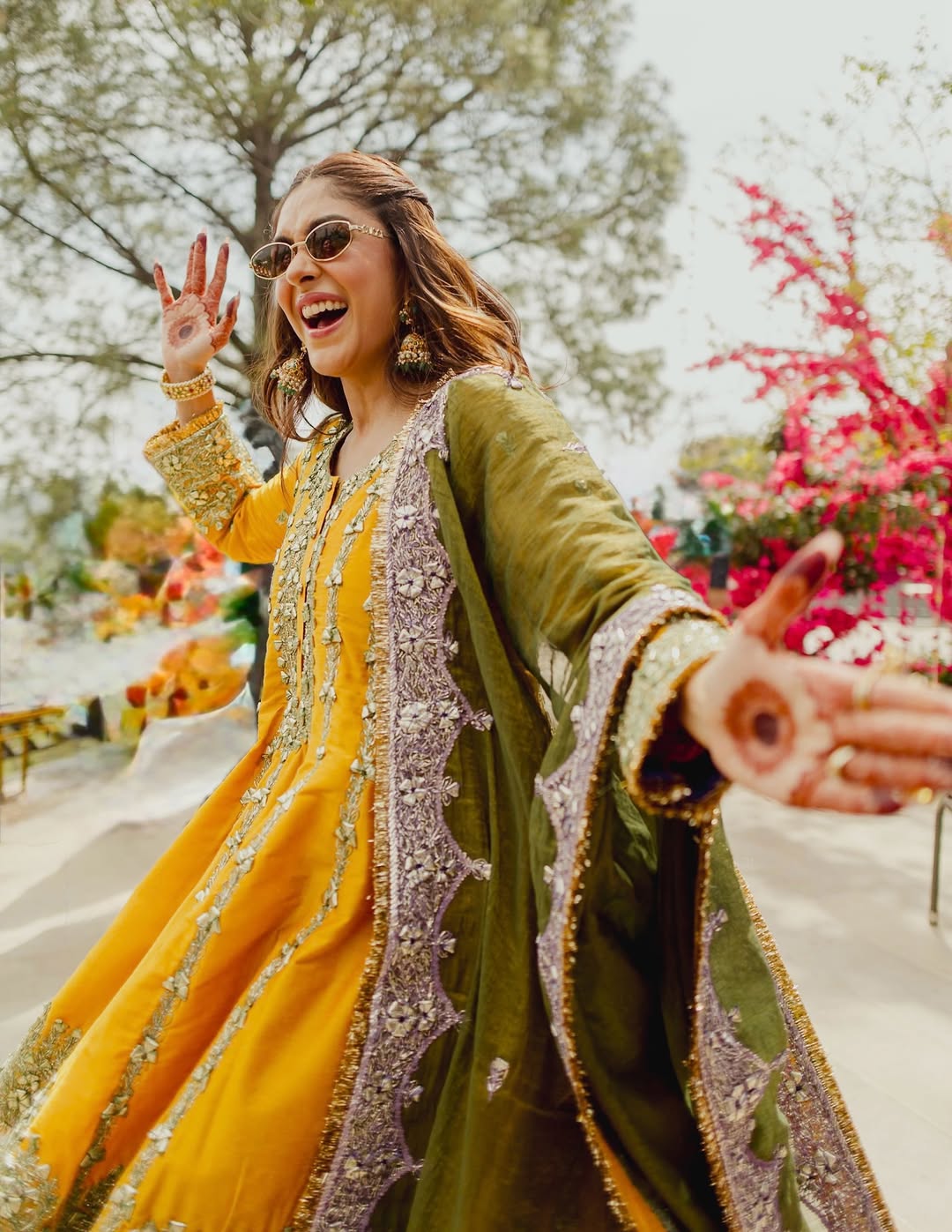 Mrunal Thakur Spreads Bhangra Vibes in a Vibrant Traditional Look