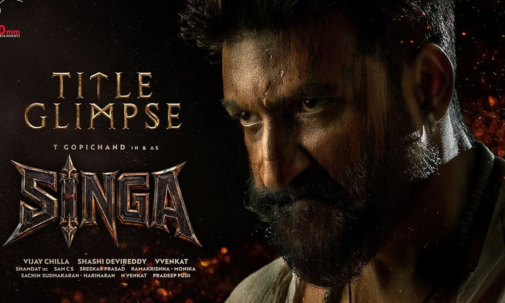 Singa Title Glimpse: Gopichand Stuns in a Fierce, Rugged Avatar
