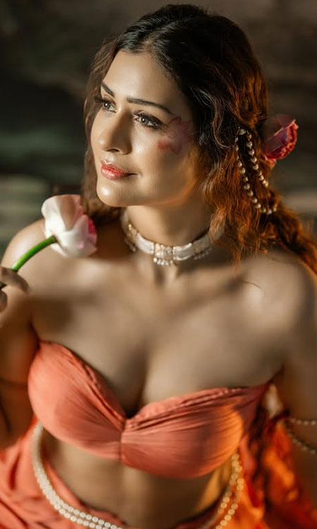 Payal Rajput Channels Timeless Grace in an Ethereal Lotus Portrait