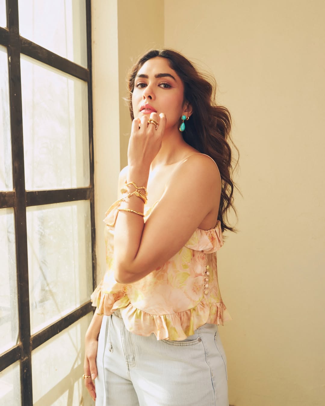 Mrunal Thakur Captivates in a Soft, Sun-Kissed Portrait
