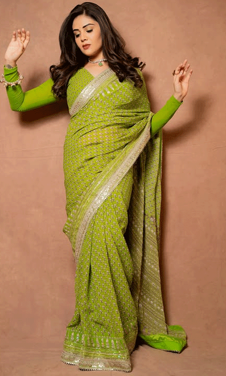 Sree mukhi’s Green Glow: From TV Host to Telugu Star