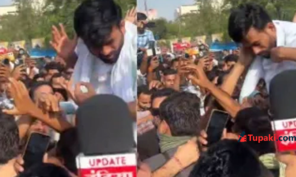 లైవ్ లో చెంపదెబ్బ.. కాక్రోచ్ జనతా పార్టీ వ్యవస్థాపకుడు అభిజీత్ దీప్కేపై దాడి
