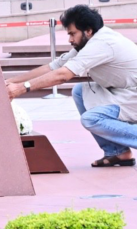 Pawan Kalyan Pays Homage to Martyrs at National War Memorial
