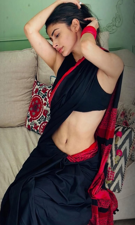 Mouni Roy’s Stunning Black Saree Look Redefines Modern Ethnic Glamour