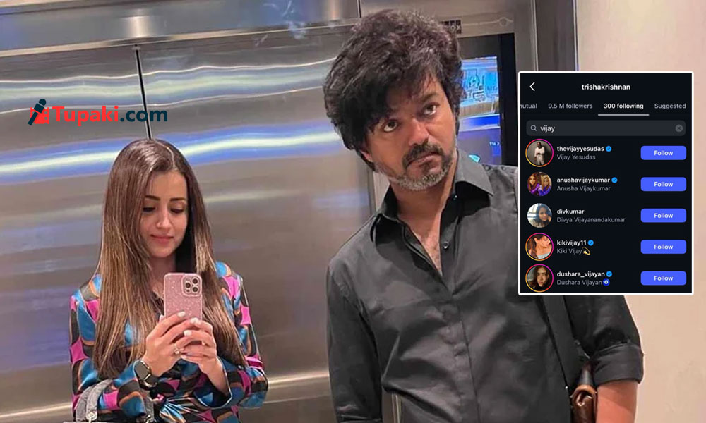 Trisha Unfollows Vijay on Instagram? Heres The Truth