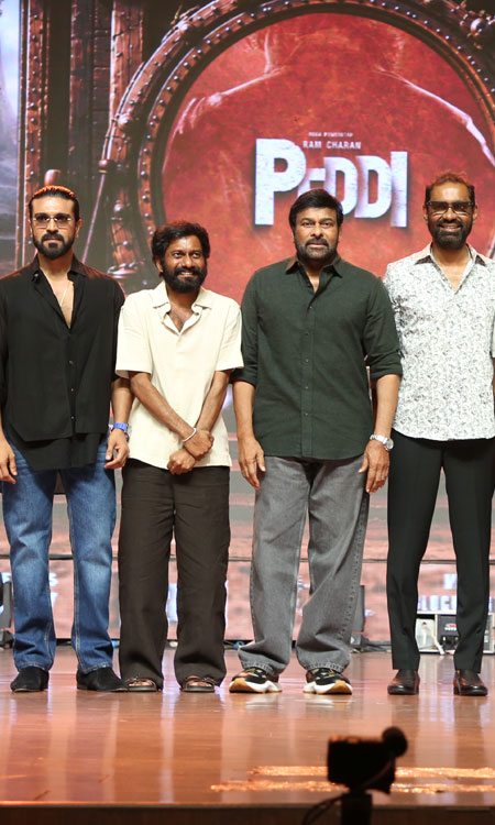 Star-Studded Peddi Success Meet: Chiranjeevi Steals the Show