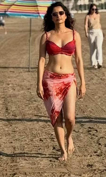 Ashika Ranganath Stuns in Beach Shoot Showcasing Her Bold Glam Avatar