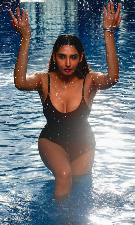 Ragini Dwivedi Stuns in Poolside Shoot Showcasing Her Fierce Glam Persona