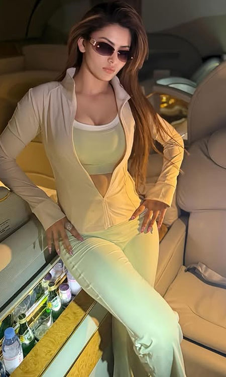 Urvashi Rautela: The Angelic Diva’s Luxe Jet Glamour