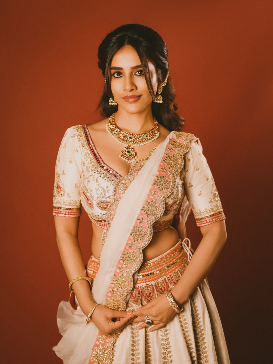 Nabha Natesh Stuns in Divine Parvathi Look from Nagabandham