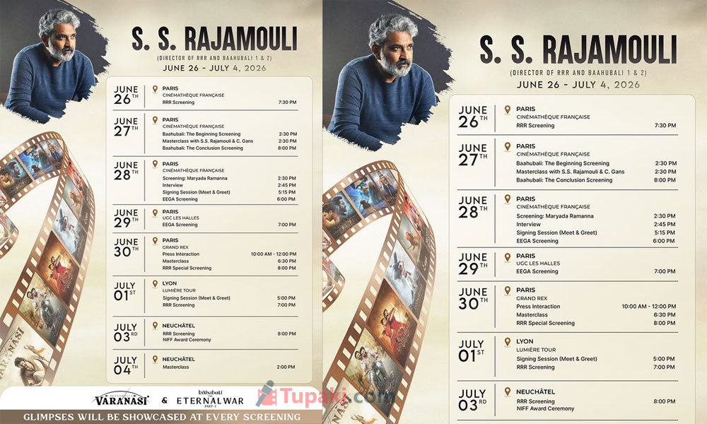 SS Rajamouli Begins Grand Europe Tour