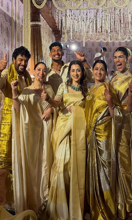 Tamannaah Bhatia Shines Like a Moon Princess at Avanthikas Royal Wedding
