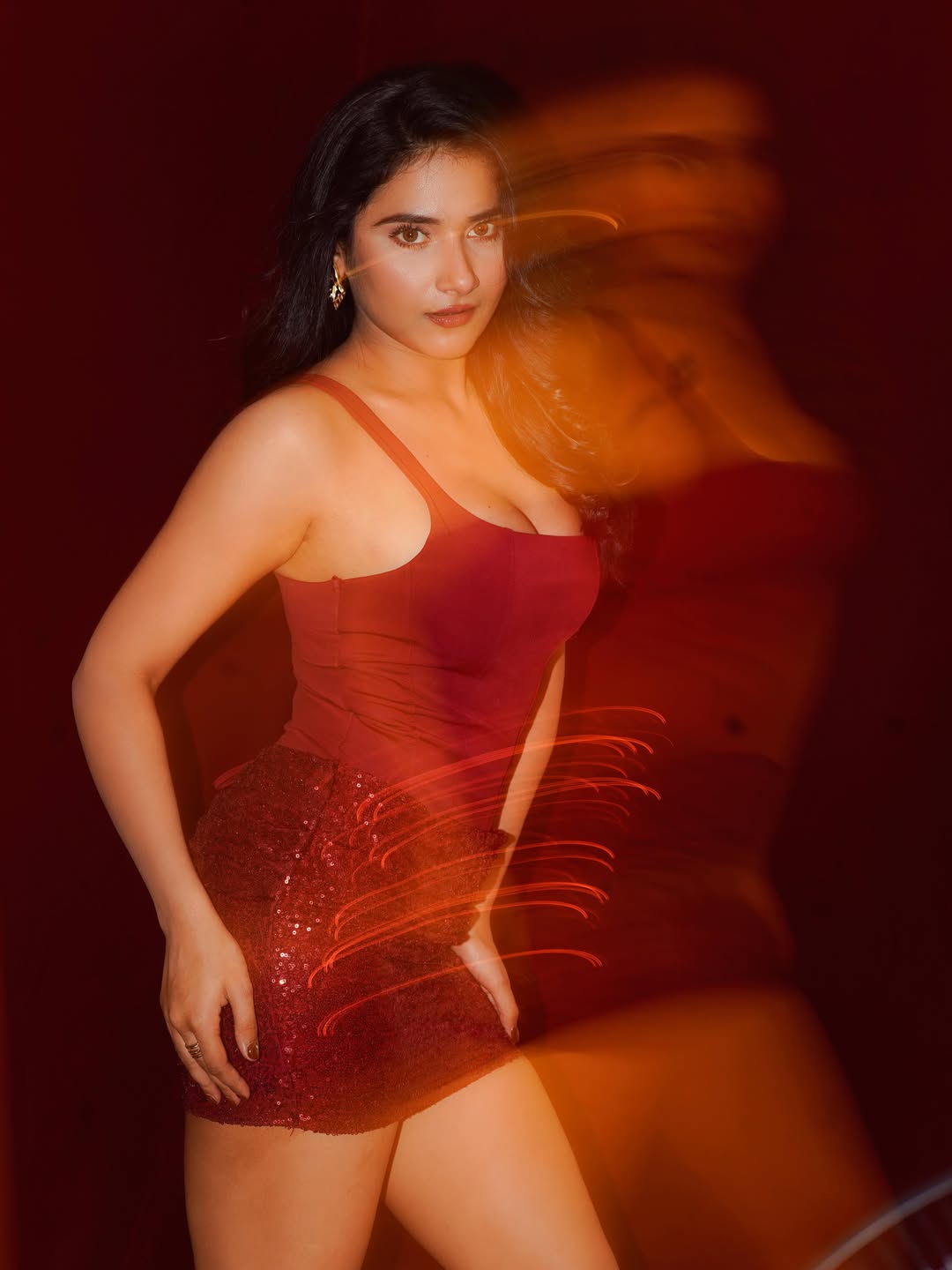 Prisha R Singh Sets Social Media Ablaze in a Dazzling Red Sequin Dress