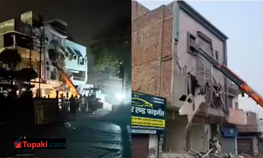 బుల్డోజర్ న్యాయం.. మైనర్ బాలిక అత్యాచార ఇష్యూలో 3 హోటళ్ల కూల్చివేత!