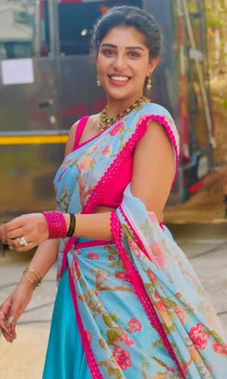 Bandaru Supritha Radiant in Floral Pastels