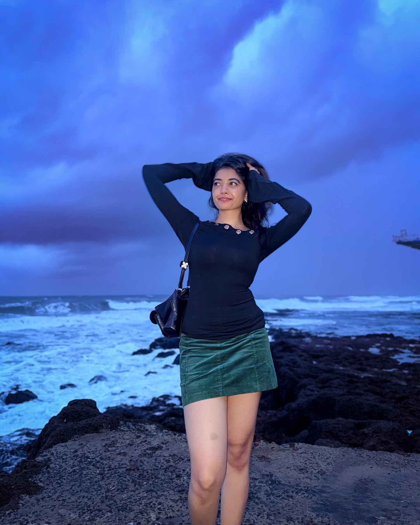 Preethi Pagadala’s Serene Seaside Glow: Always by the Water