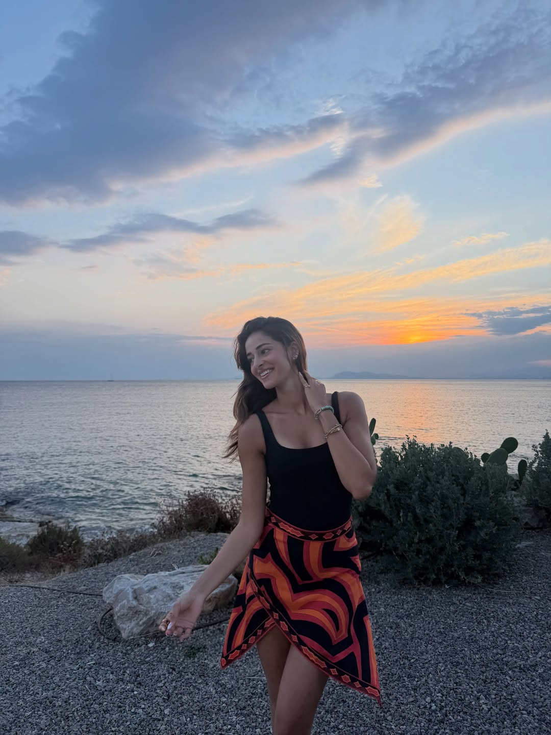 Ananya Panday Glows in Sunset Beach Glam Look