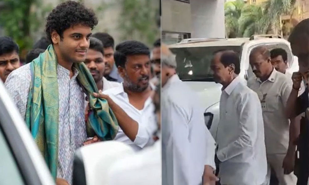 మనవడిని చూసేందుకు ఫాంహౌస్ నుంచి కదిలొచ్చిన కేసీఆర్