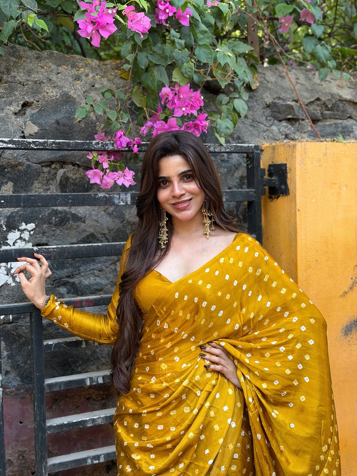 Divya Bharathi Radiates Timeless Charm in Vibrant Yellow Saree