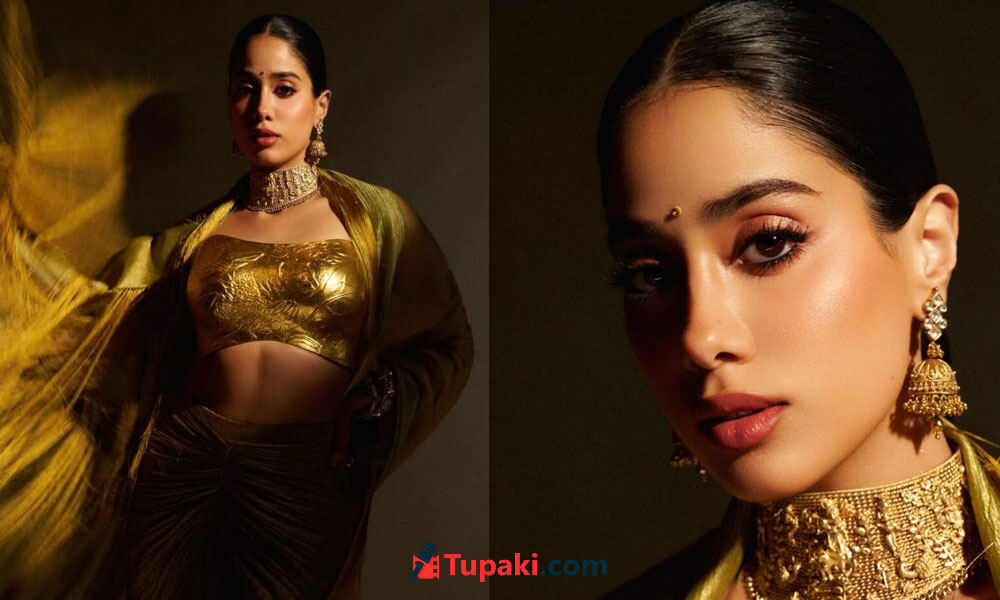 నీ ఒళ్లు బంగారం కాను.. జూ.అతిలోక సుంద‌రి స్ట‌న్నింగ్ లుక్!