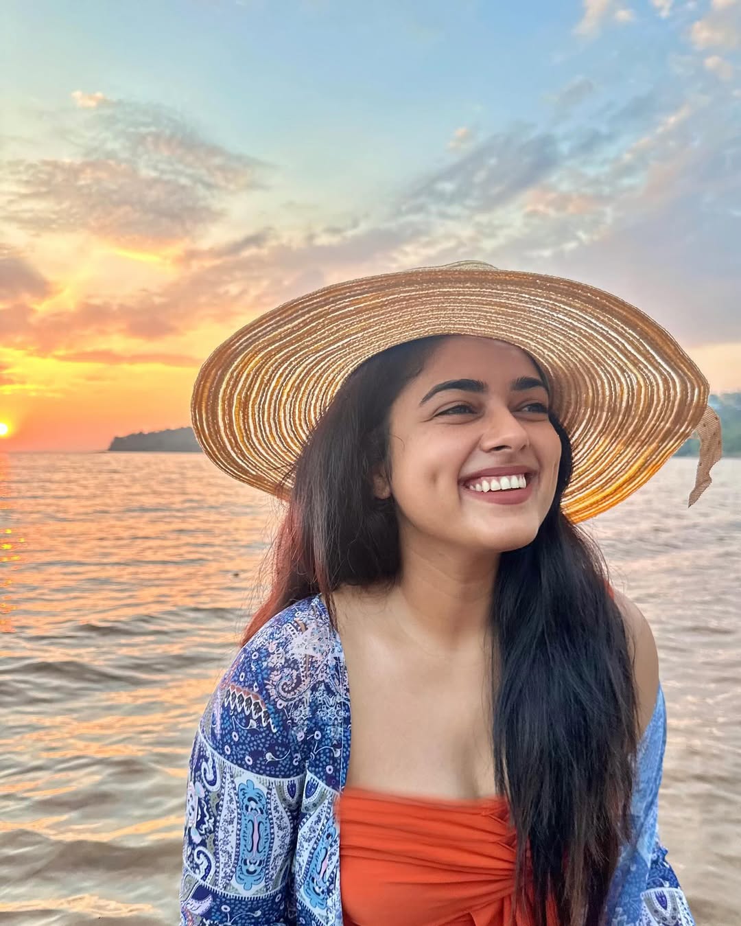Siddhi Idnani Sets Beach Goals with Stunning Red Swimsuit Look