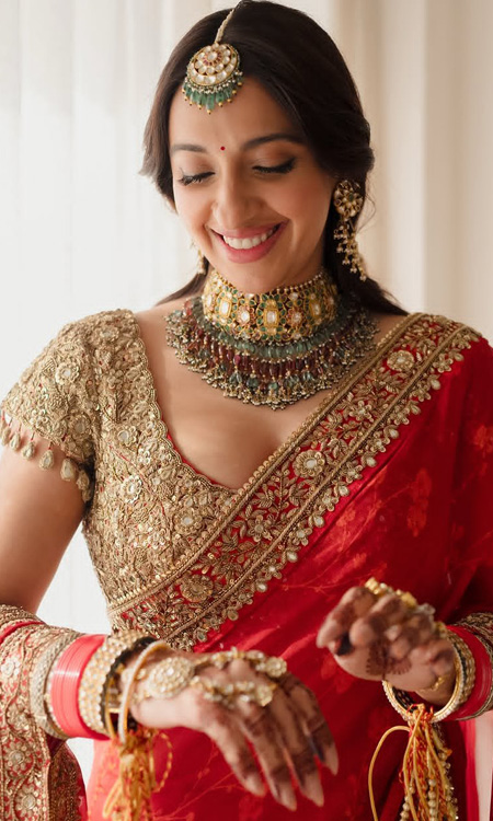 Akansha Ranjan Kapoor Creates a Dreamy Bridal Look with Vintage Elegance