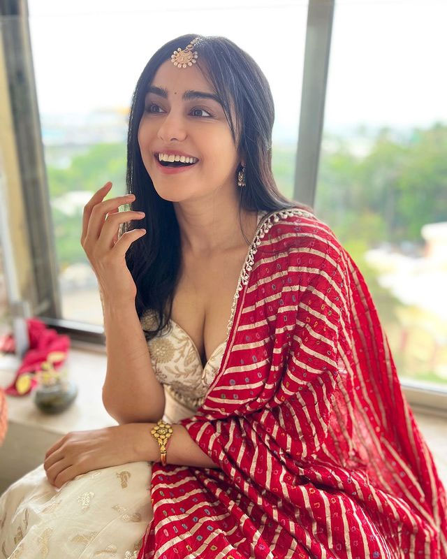 Adah Sharmas Royal Traditional Look