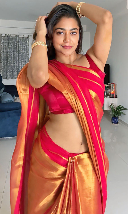 Payal Radhakrishna Stuns In Red Saree