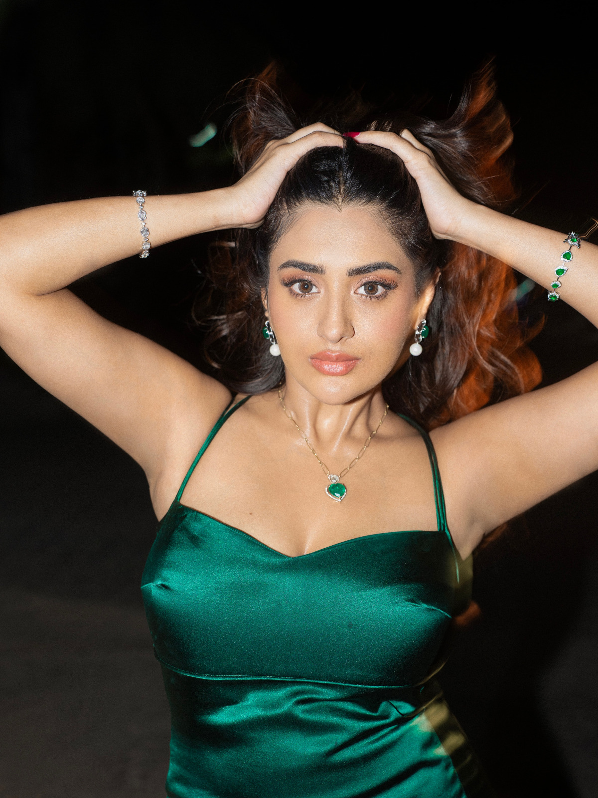 Rashi Singh’s Emerald Glow: From Air Hostess to Tollywood Star