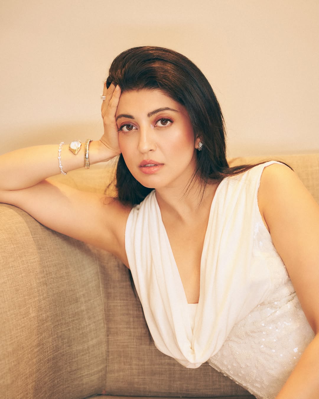 Pranita Subhash Turns Heads with Stunning White Outfit