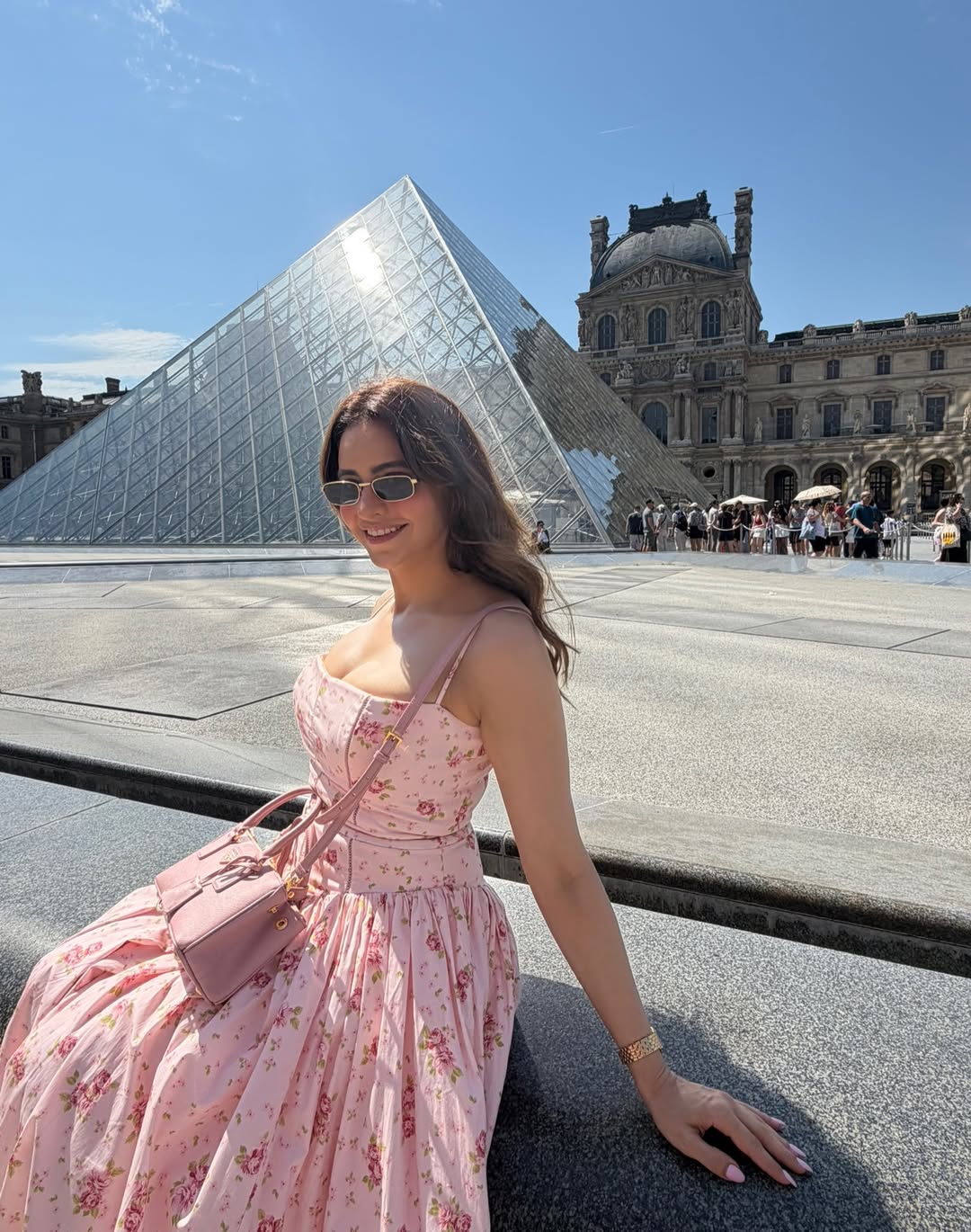 Aamna Sharif’s Floral Chic Moment at the Louvre