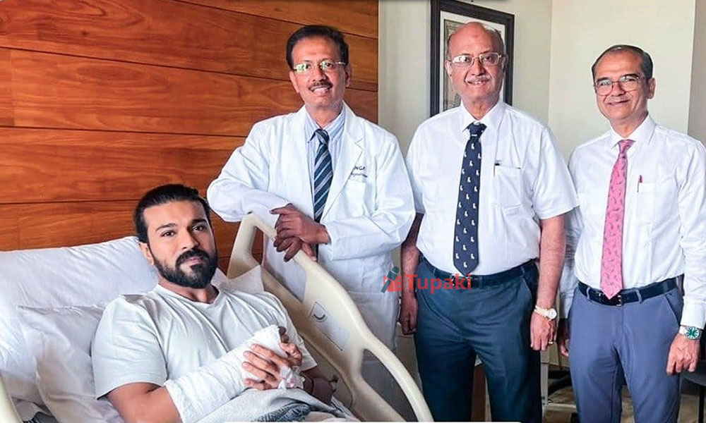 Pic Talk: Charan Poses From Hospital Bed
