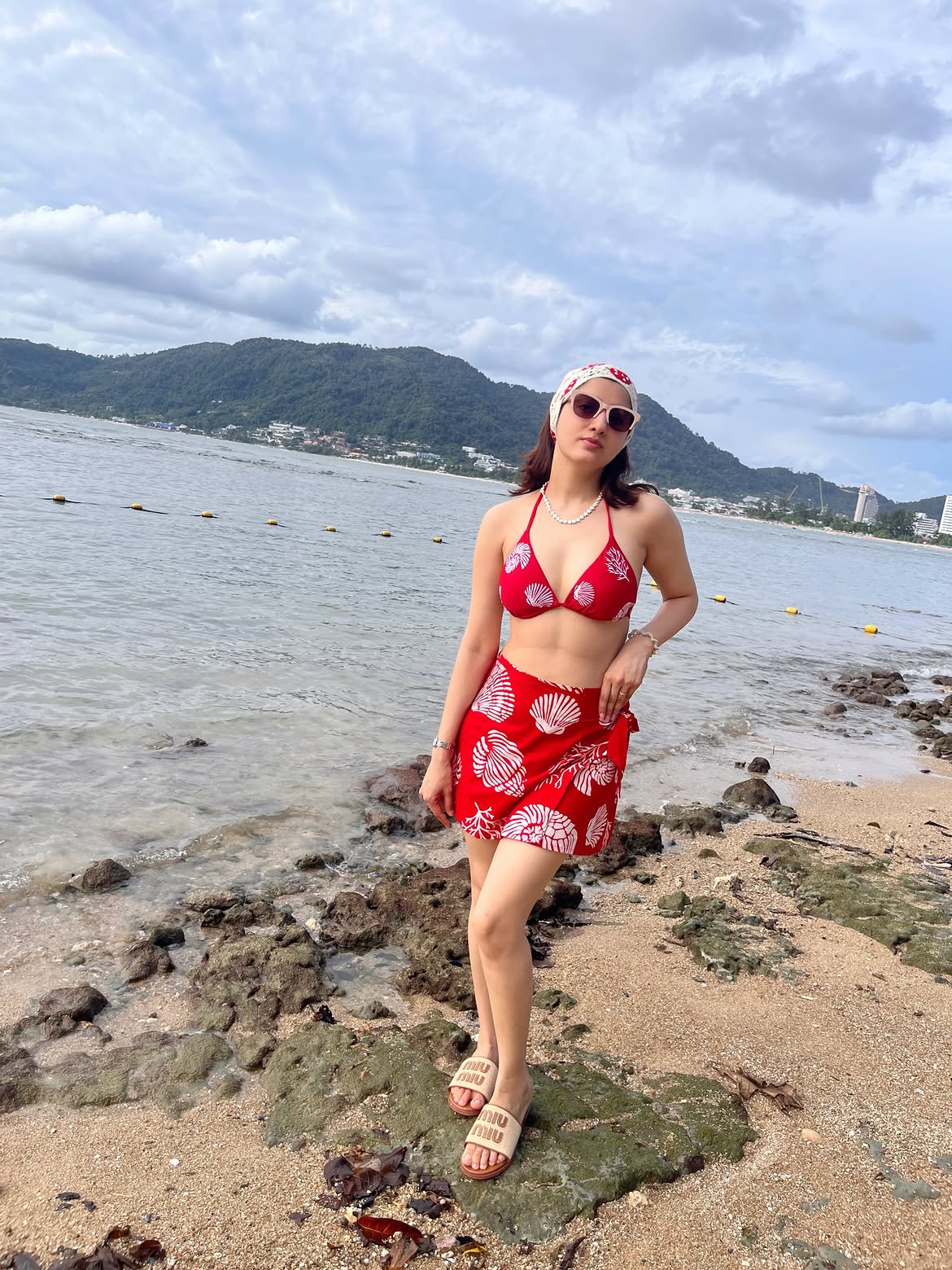 Richa Panai Looks Effortlessly Chic in Red Beachwear at Phuket Richa Panai Looks Effortlessly Chic in Red Beachwear at Phuket