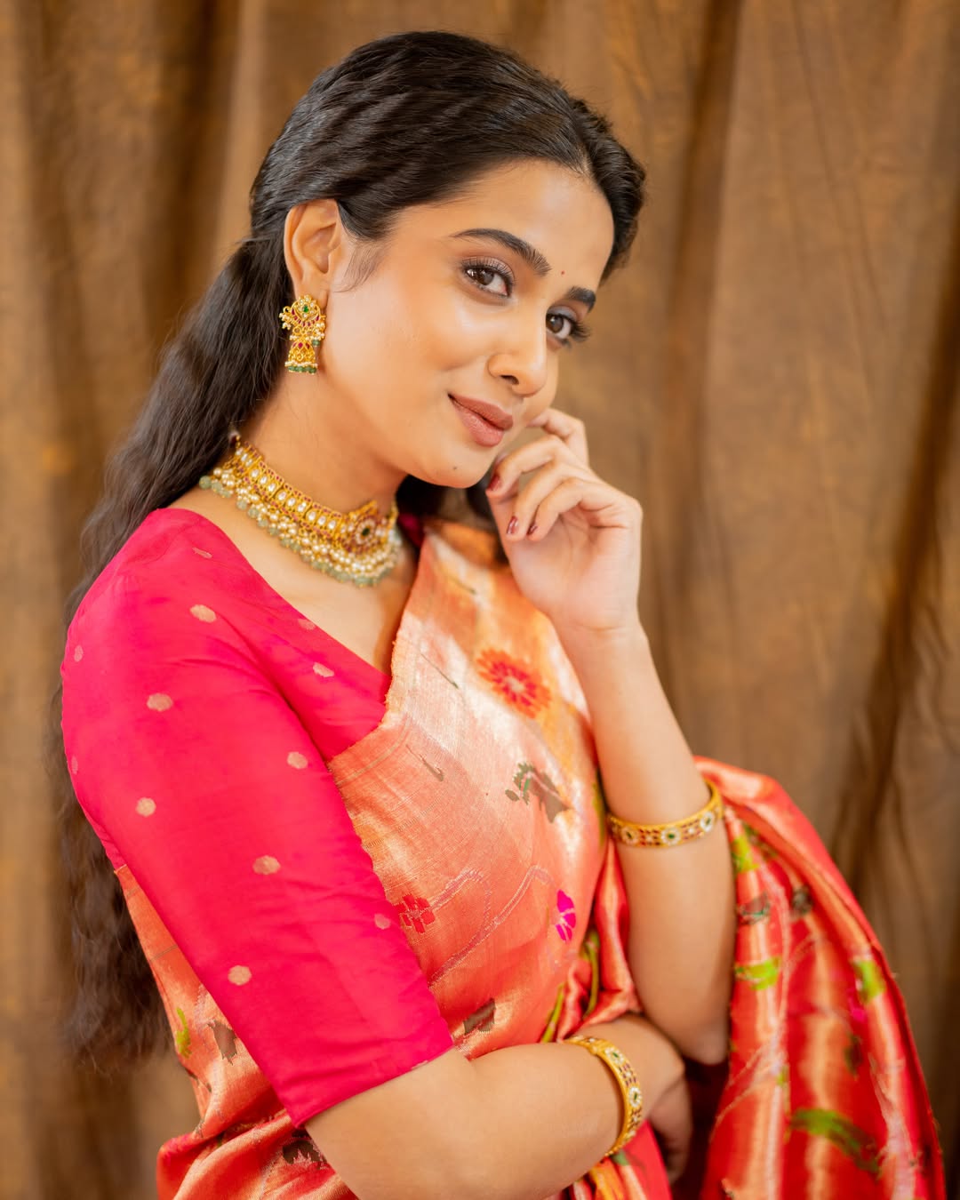 Sri Gouri Priya Shines in Traditional Splendor