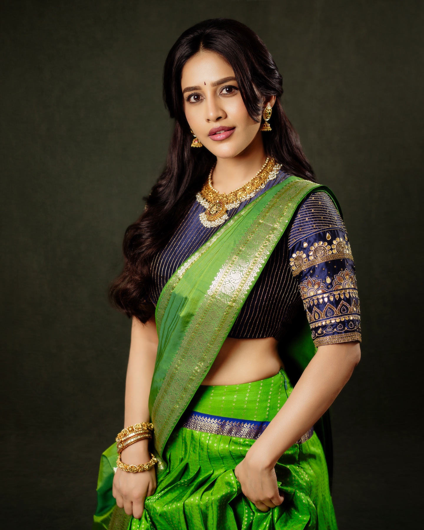 Nabha Natesh Captivates in Vibrant Heritage Style