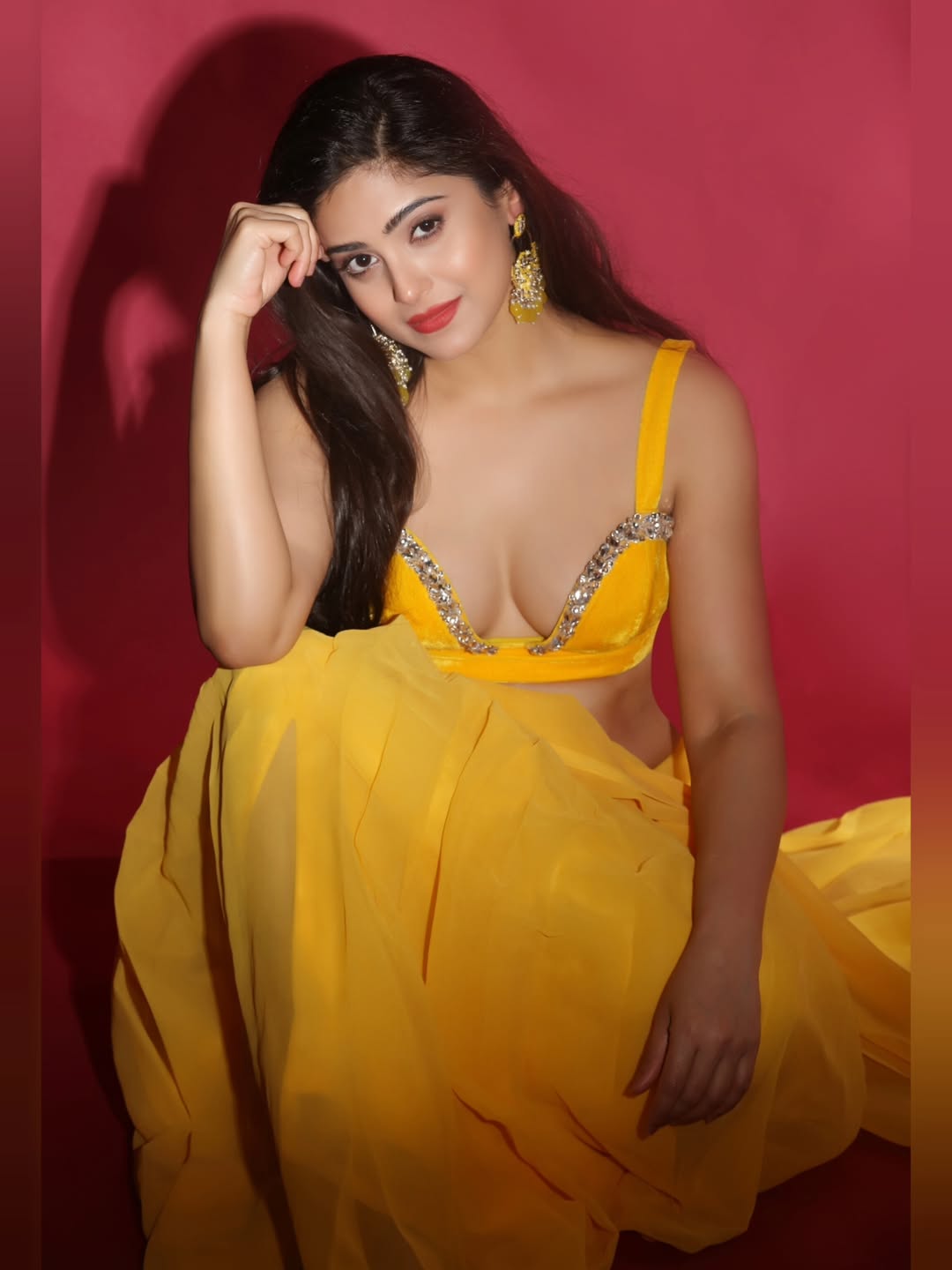 Naina Ganguly Stuns in Yellow Lehenga in Glamorous Look